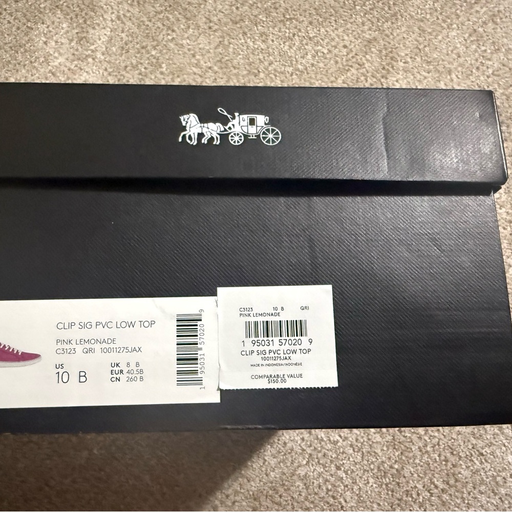Coach Pink Leather Sneakers - Picture 3 of 3